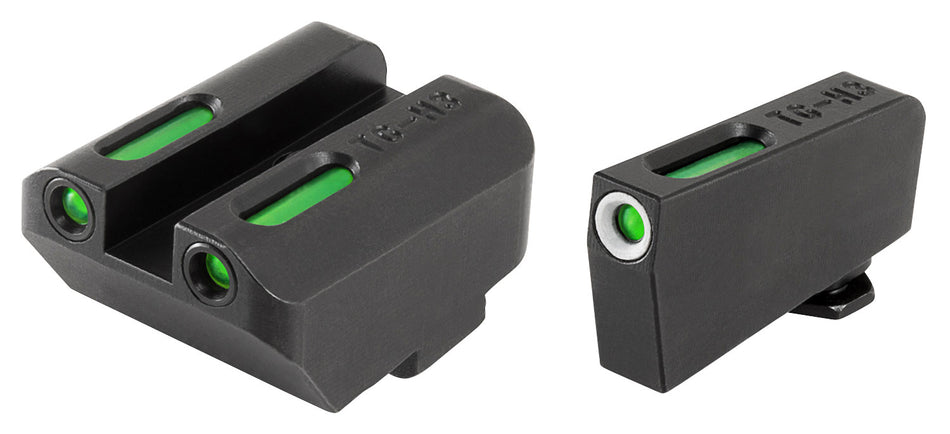 TruGlo TG13GL4A TFX Low Suppressor Height Green Tritium Fiber Optic Front & Rear Sights for Glock