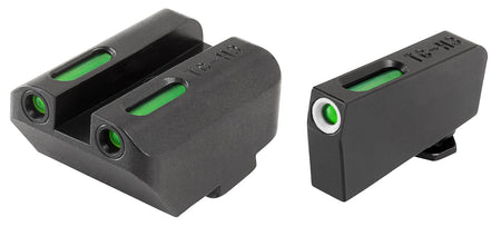 TruGlo TG13GL5A TFX Tritium Fiber Optic White Outline Front Sight with Matching Rear Sight
