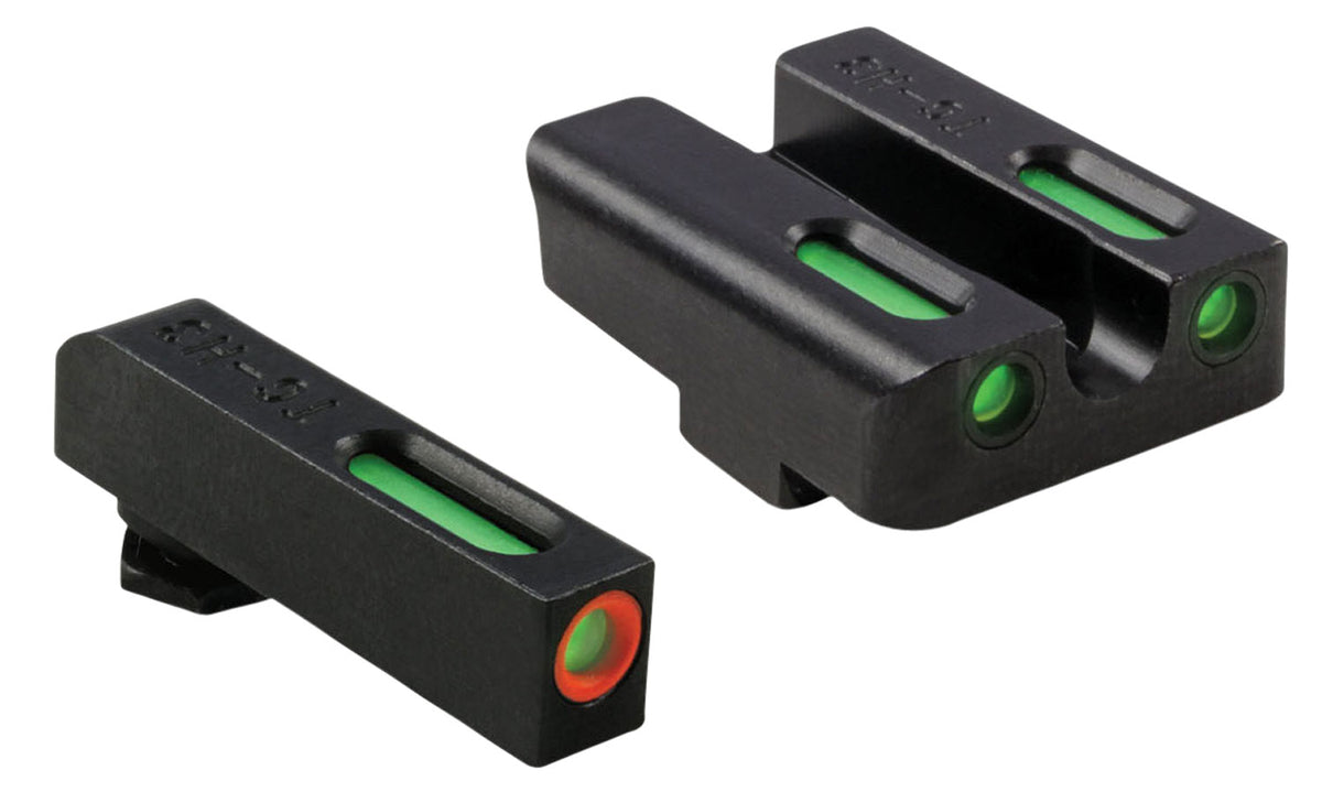 TruGlo TFX Pro TG13GL1PC Tritium Fiber Optic Orange Outline Front & Rear Sights – Glock 17/19 Series