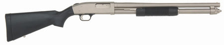 Mossberg 590 Mariner 12 Gauge 8+1, 20" Cylinder Bore Barrel, Silver Marinecote, Pistol Grip Kit Included