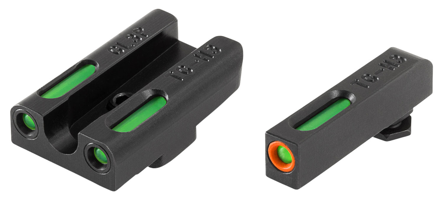 TruGlo TFX Pro TG13GL3PC Tritium Fiber Optic Orange Outline Sights for Glock 42/43 Series