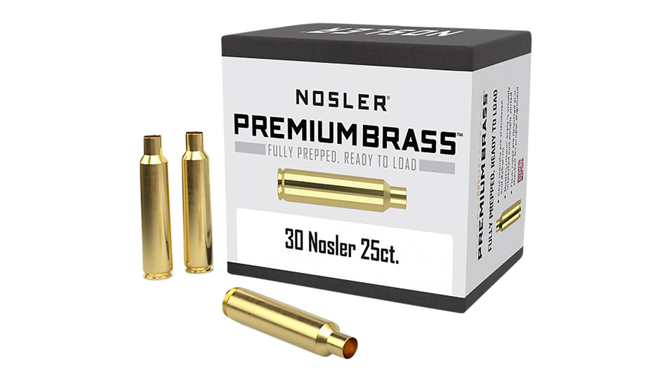 Nosler 10221 Custom Unprimed Cases 30 Nosler Rifle Brass 25/Box