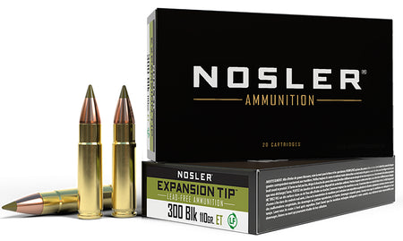Nosler .300 AAC Blackout 40660 Expansion Tip E-Tip Lead-Free 110 Grain