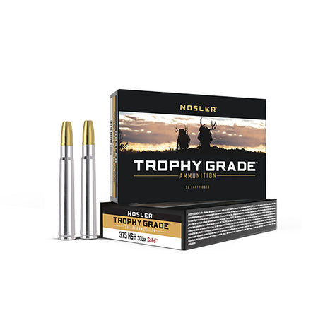 Nosler .375 H&H Mag 40608 Trophy Grade Safari Nosler Solid 300 Grain