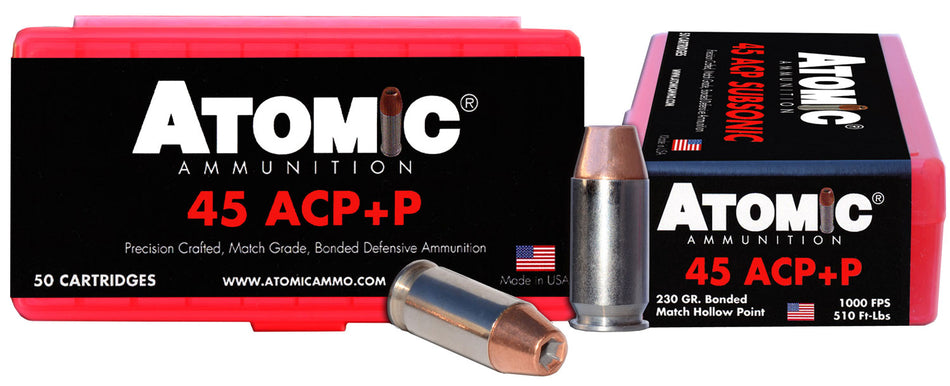 Atomic .45 ACP/Auto 433 Precision Craft Bonded Match Hollow Point 230 Grain