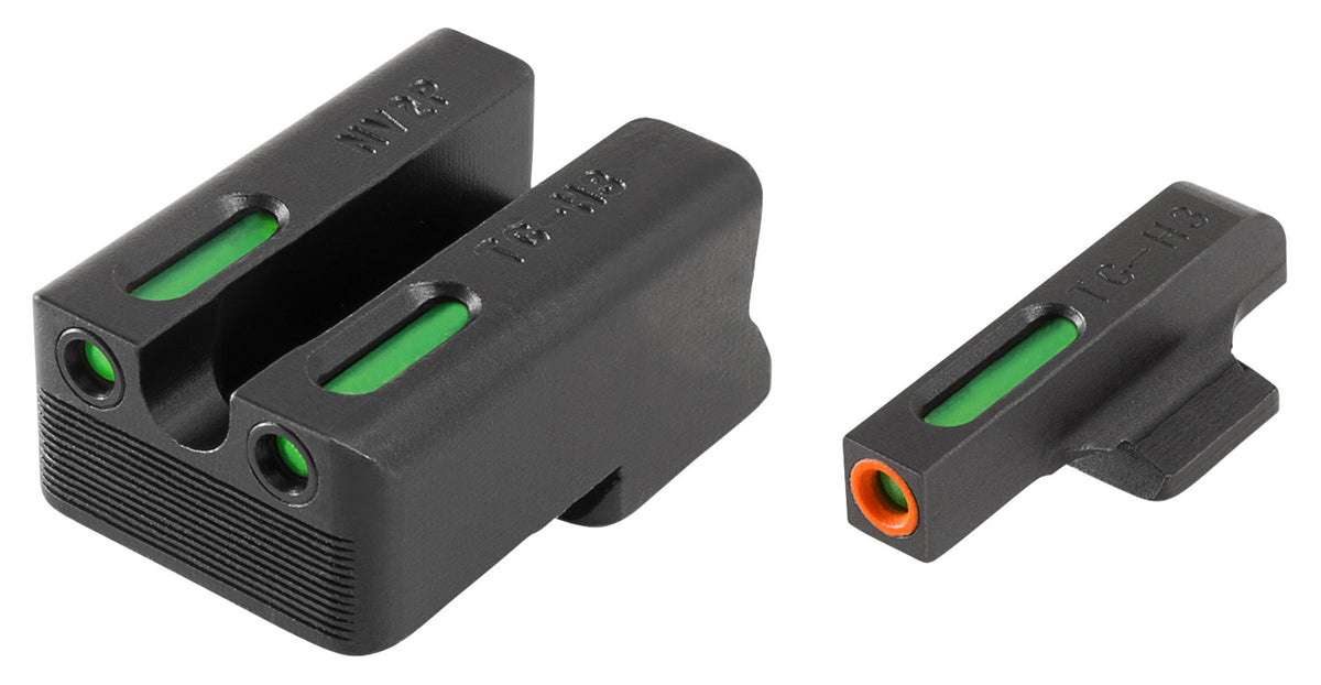 TruGlo TFX Pro TG13NV4PC 1911 Officer/Commander 9mm Orange Outline Front & Tritium Rear Sights