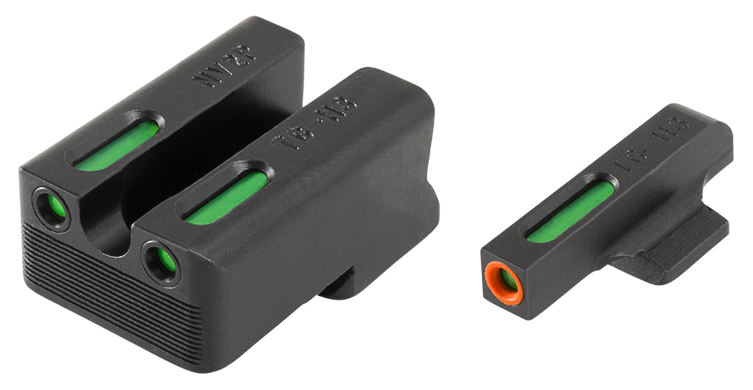 TruGlo TFX Pro TG13NV4PC 1911 Officer/Commander 9mm Orange Outline Front & Tritium Rear Sights