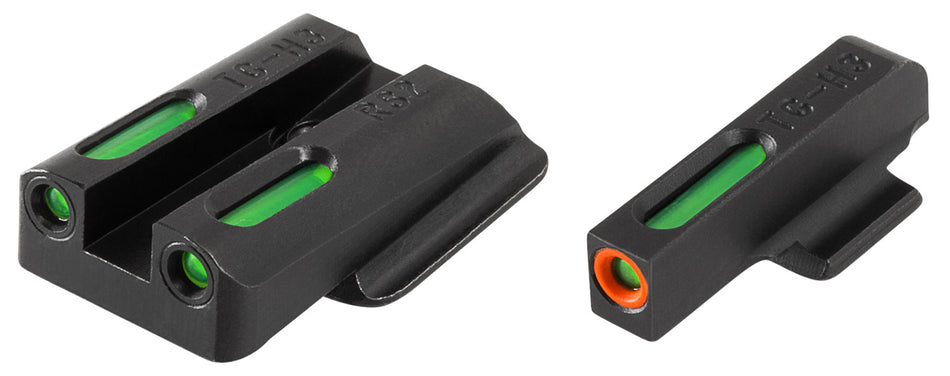 TruGlo TFX Pro TG13RS2PC Tritium & Fiber Optic Orange Outline Day/Night Iron Sights – Ruger