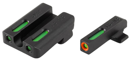 TruGlo TG13SM1PC TFX Pro Tritium Fiber Optic Front Sight with Orange Outline and Green Tritium Rear