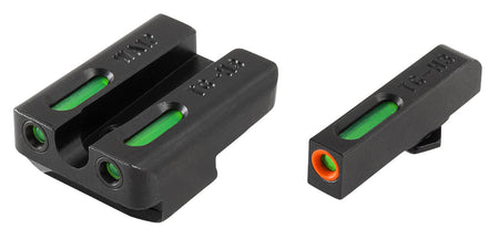 TruGlo TG13WA1PC TFX Pro Tritium Fiber Optic Orange Outline Front Sight with Green Tritium Rear