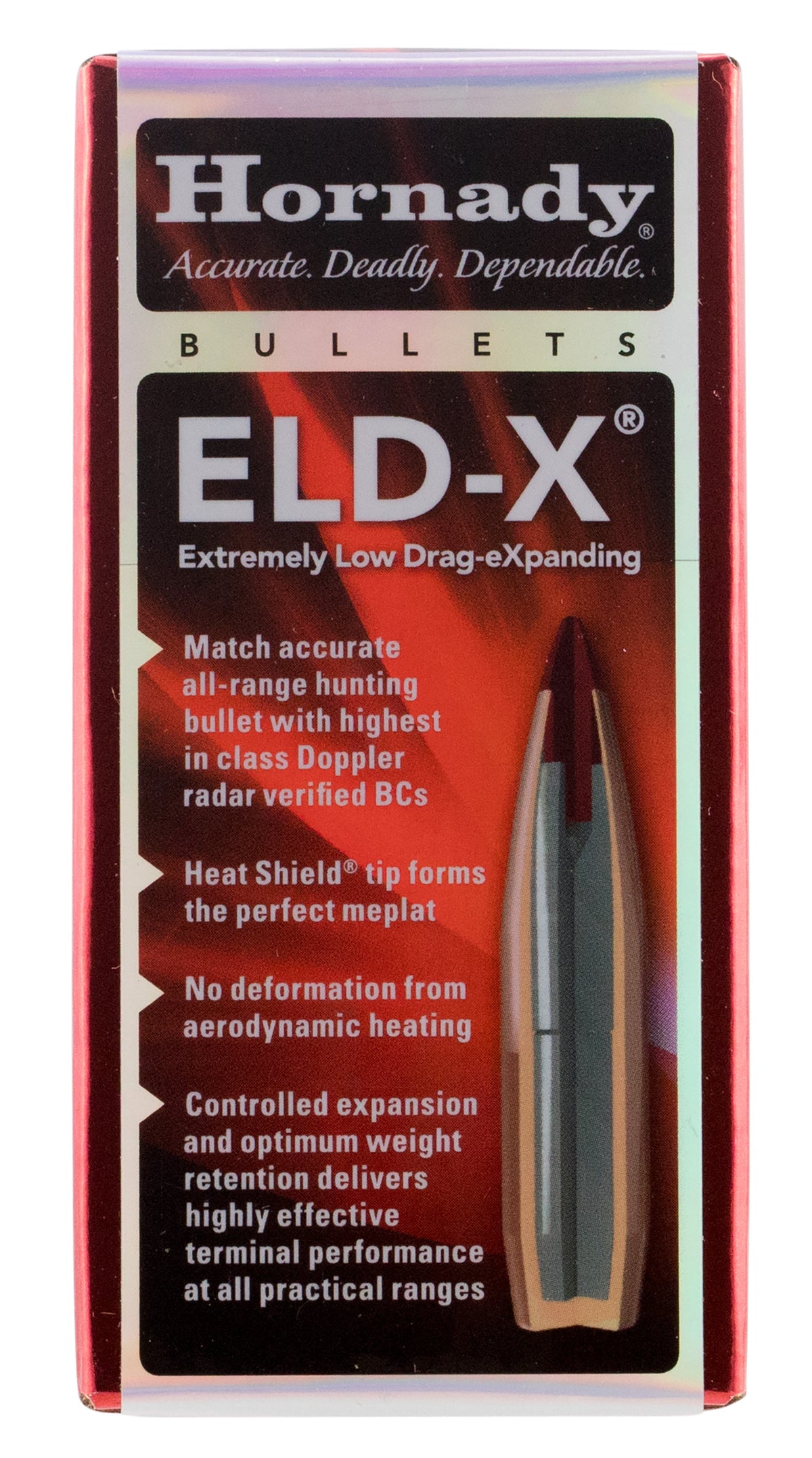 Hornady ELD-X .257 110gr Boat Tail Controlled Expansion Hunting Bullets Box of 100