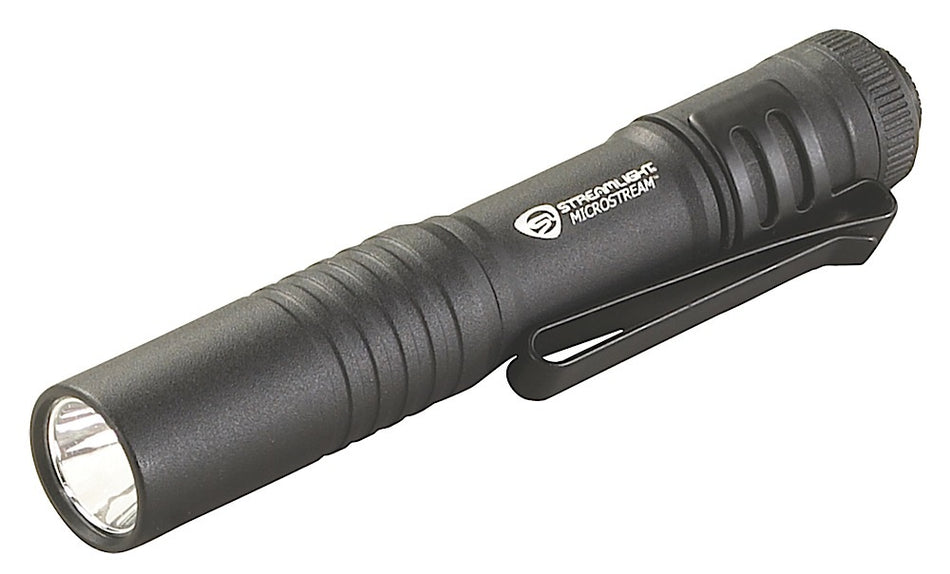 Streamlight MicroStream 66318 Black 45 Lumen White C4 LED Single AAA Pocket Light