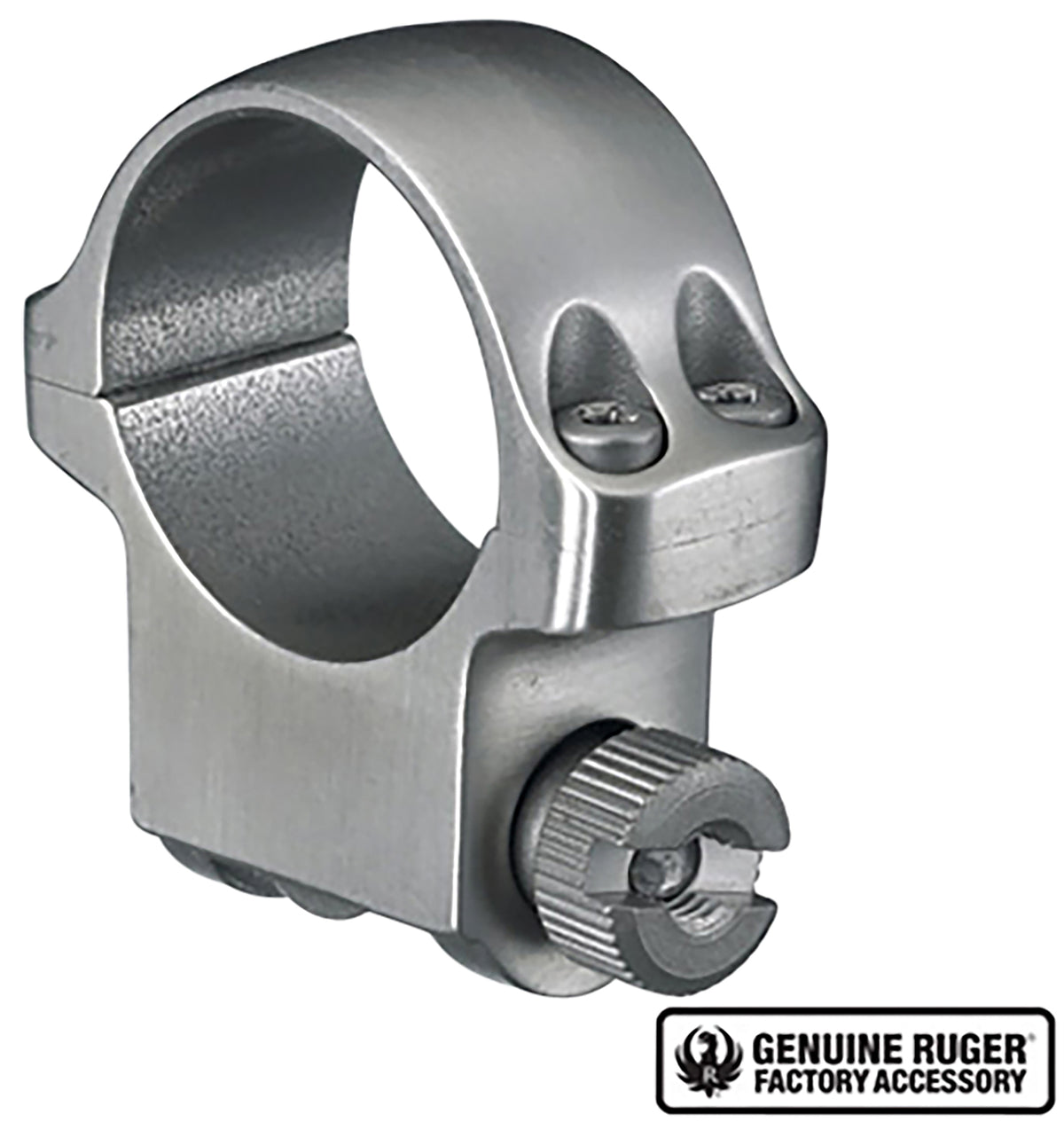 Ruger 90282 Silver 1-Inch Medium Scope Ring