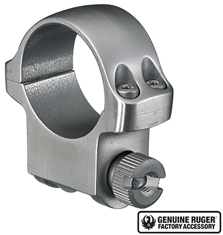 Ruger 90282 Silver 1-Inch Medium Scope Ring