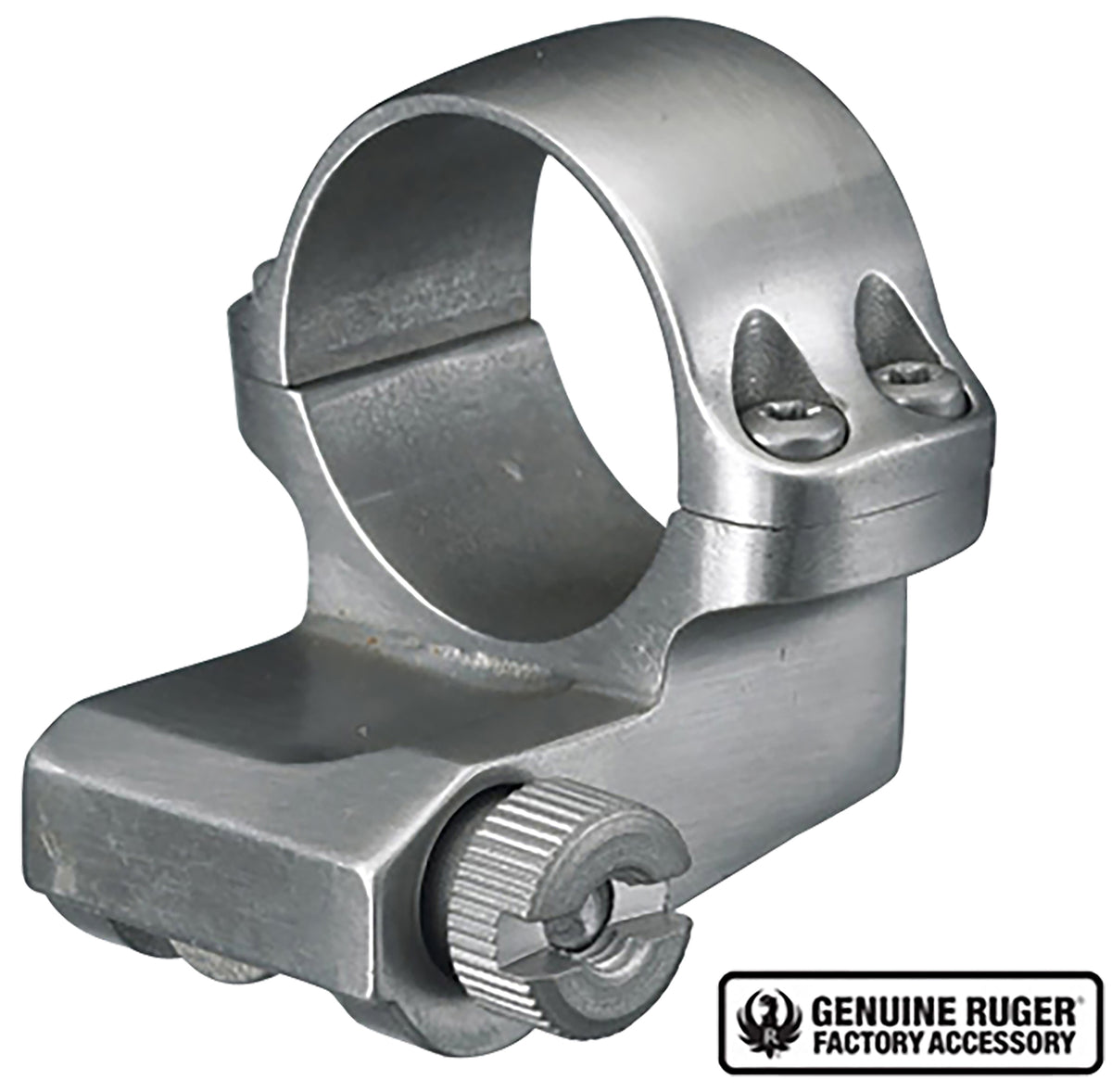 Ruger 90288 Silver 1-Inch Medium Offset Scope Ring