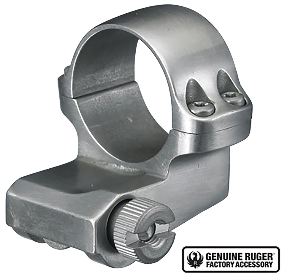 Ruger 90288 Silver 1-Inch Medium Offset Scope Ring