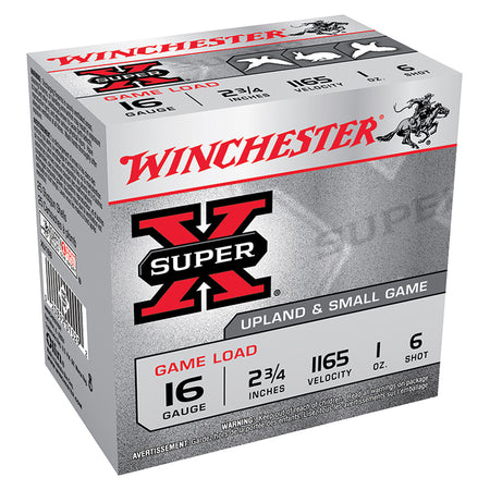 Winchester 16 Gauge Shotgun Shells  #6 1 oz 2.75 in