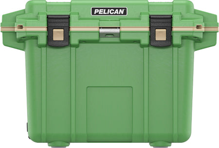 Pelican 50Qt Elite Cooler - Hunter Green and Tan