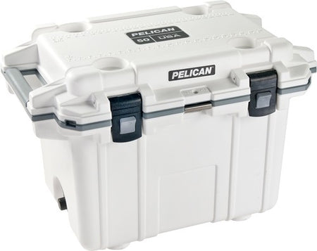 Pelican 50Qt Elite Cooler - White and Gray
