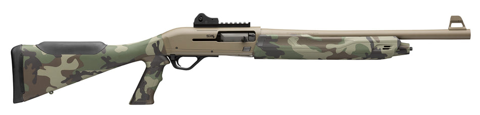 Winchester SX4 Extended Woodland Defender 12 Gauge 3" 18" FDE Shotgun