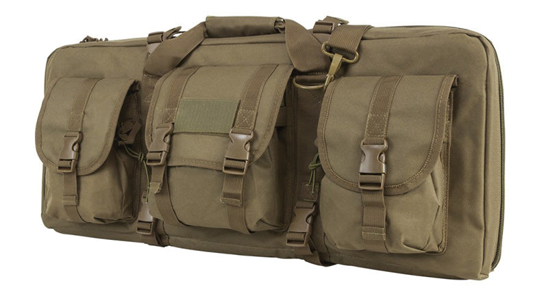 NcSTAR VISM Tactical Deluxe 2-Firearm SubGun/AR/AK Case 28" Tan