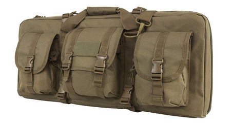 NcSTAR VISM Tactical Deluxe 2-Firearm SubGun/AR/AK Case 28" Tan