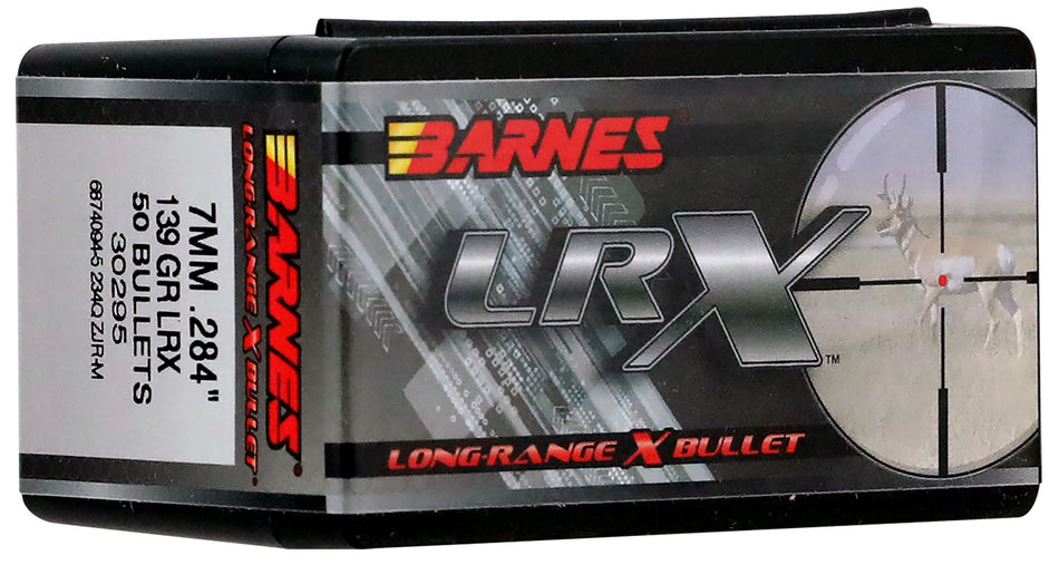 Barnes 30295 LRX 7mm Caliber 139 Grain Boat Tail Bullets Box of 50