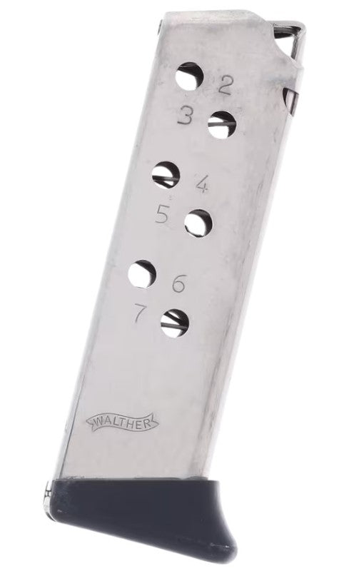 PPK .32 ACP Nickel FR 7RD Handgun Magazine