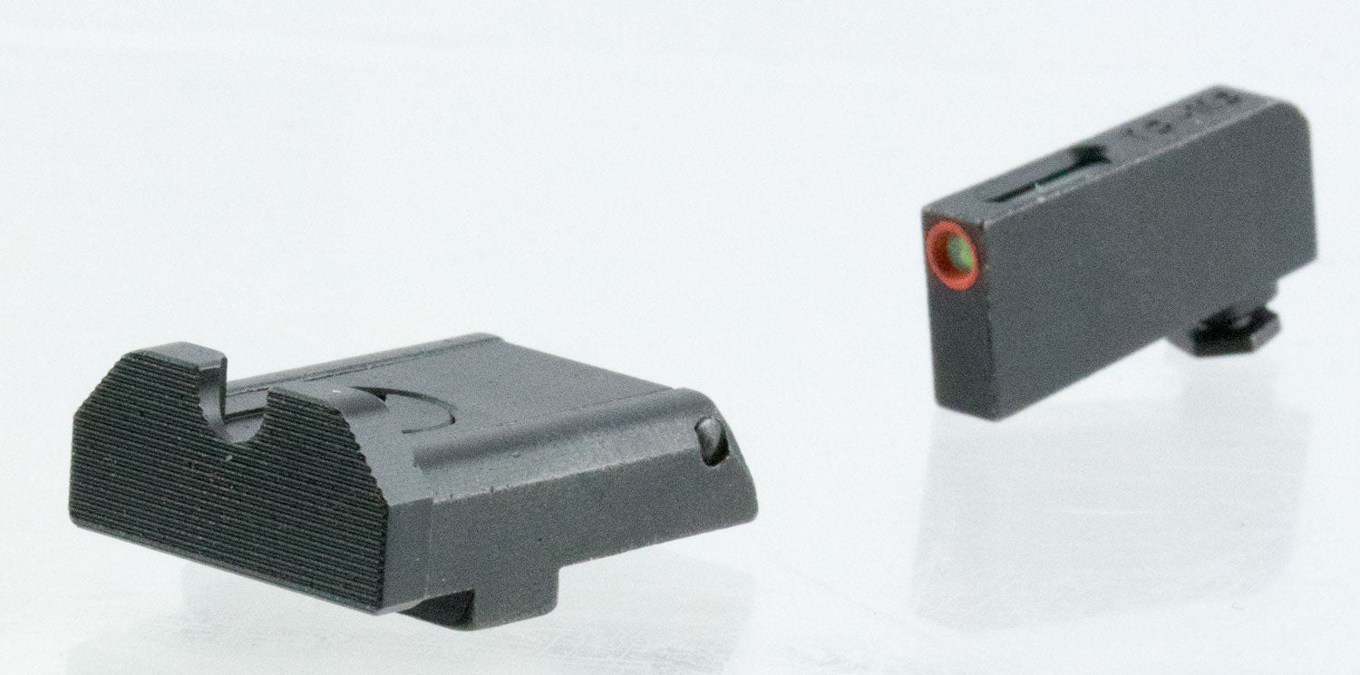 TruGlo TG13GLAPC TFX Pro Glock Compatible Tritium Fiber Optic Orange Front Black Rear Sight