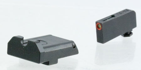 TruGlo TG13GLAPC TFX Pro Glock Compatible Tritium Fiber Optic Orange Front Black Rear Sight