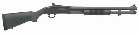 Mossberg 590A1 12 Gauge Pump Shotgun, 8+1, 20" Black Parkerized Barrel & Receiver, Fixed Synthetic Stock
