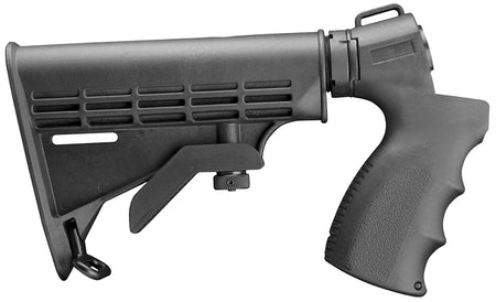 Aim Sports Mossberg 500 6-Position Adjustable M4 Style Stock with Pistol Grip Black