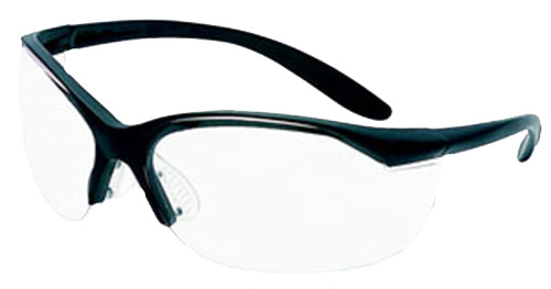 Uvex Vapor II Adult Shooting Glasses Clear Lens Anti-Fog Black Nylon Frame