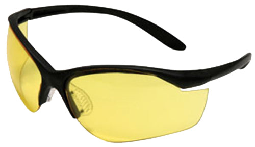 Uvex Vapor II Adult Shooting Glasses Amber Lens Anti-Fog Black Nylon Frame