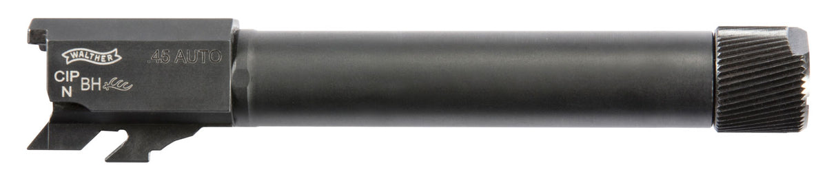 Walther Arms 282674710 PPQ .45 ACP 4.60" Threaded Black Barrel, Polygonal Rifled