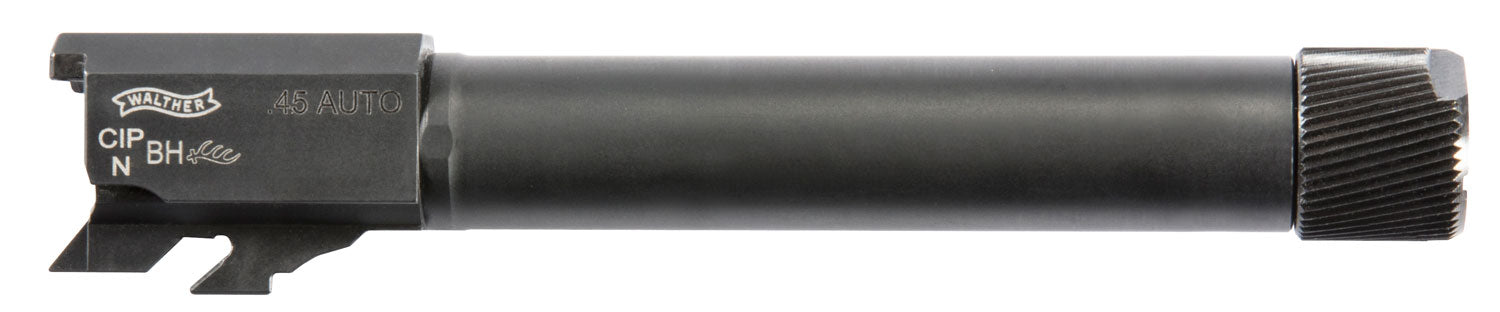 Walther Arms 282674710 PPQ .45 ACP 4.60" Threaded Black Barrel, Polygonal Rifled