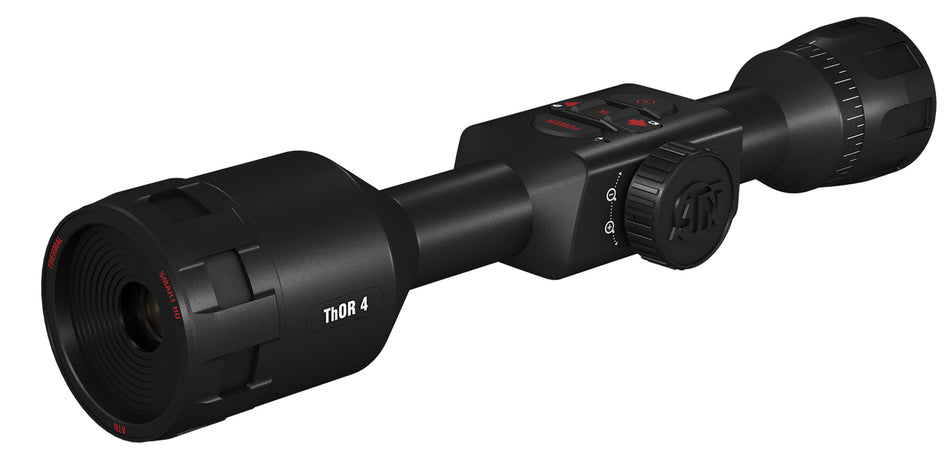 ATN TIWST4387A Thor 4 384 7-28x Thermal Rifle Scope Black Anodized 384x288 with Rangefinder