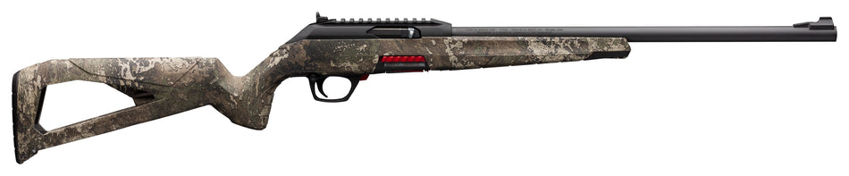 Winchester Wildcat 22 LR Semi-Auto Rifle, 18" Barrel, 10+1 Capacity, Matte Blued, TrueTimber Strata Stock