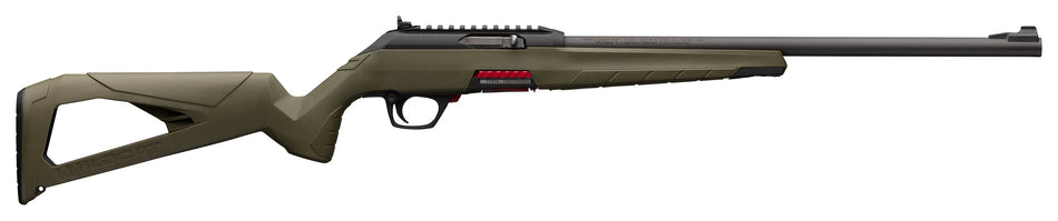 Winchester Wildcat Full Size .22 LR Semi-Auto Rifle, 18" Matte Blued Barrel, OD Green Skeletonized Stock