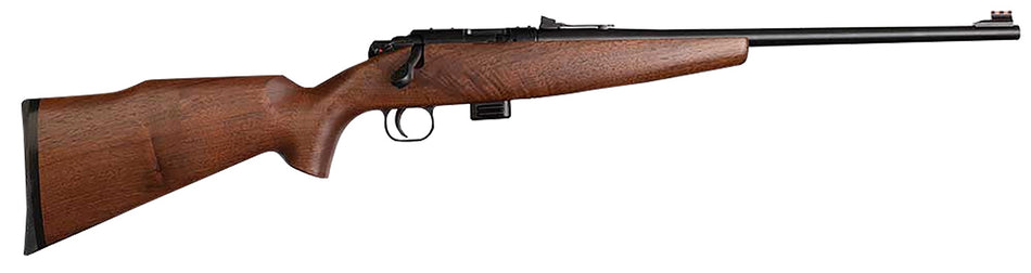 Crickett KSA20411 Model 722 Sporter Compact Youth Rifle, 22 LR 7+1, 16.25" Blued Barrel, Walnut Stock