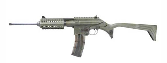 Kel-Tec SU-22C .22LR Green 16" Folding Stock Rifle with Rail