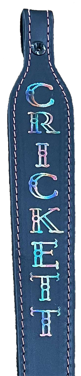 Crickett KSA802 Pink Stitched Black Leather Rifle Sling 23" Overall Length
