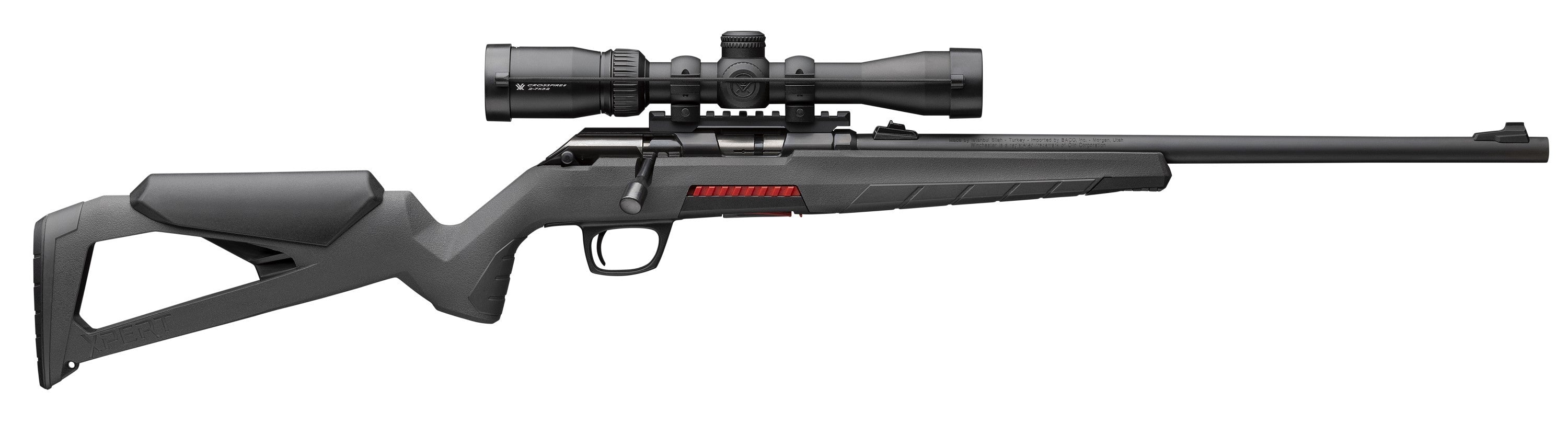 Winchester Repeating Arms 525233102 Xpert w/Optic Full Size 22 LR 10+1 16.50" Matte Black Sporter Barrel, Matte Black Drilled & Tapped Stainless Steel Receiver, Gray Molded Synthetic Stock, Vortex Cro