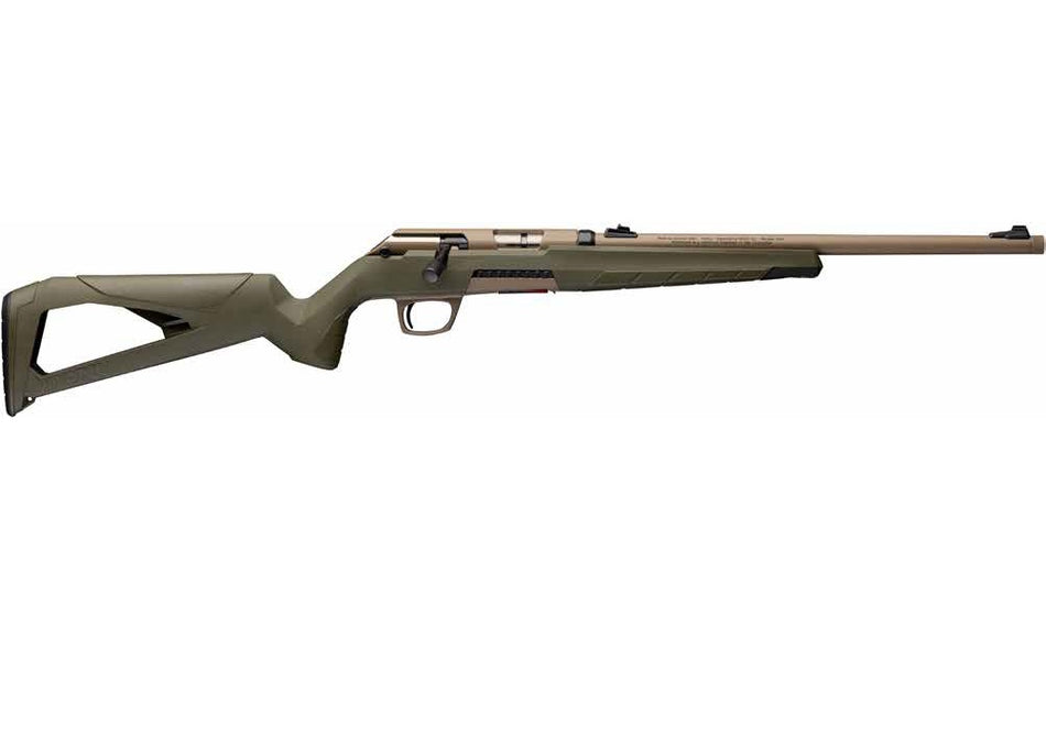 Winchester Xpert .22 LR 10+1 16.5" FDE Cerakote Threaded Barrel, OD Green Thumbhole Polymer Stock
