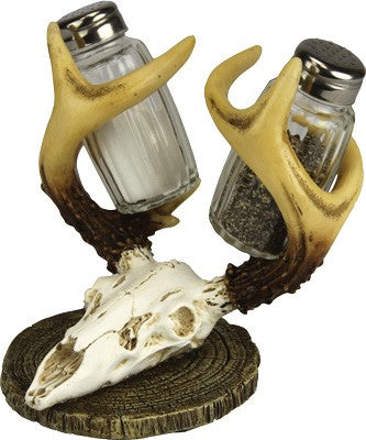 Rivers Edge Euro Deer Hand Painted Salt and Pepper Shakers