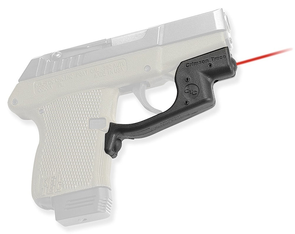 Crimson Trace Laserguard Fits Kel-Tec P3AT/P32, Instinctive Activation Red Laser, Black Polymer