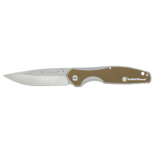 S&W Cleft 3.38" Spring Assisted Folder with G10 Handle
