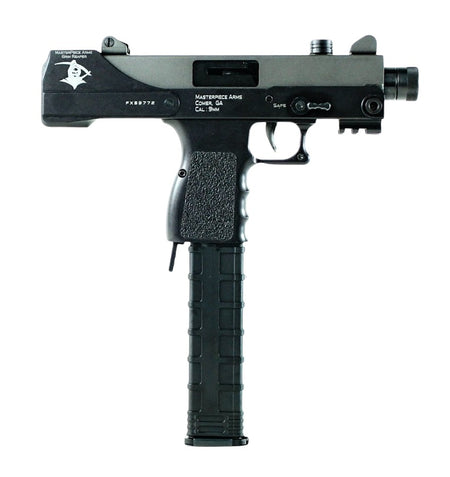 MasterPiece Arms 30TGR Defender Top Cocking 9mm Luger Pistol, 5.50" Barrel, 30+1, Black Cerakote