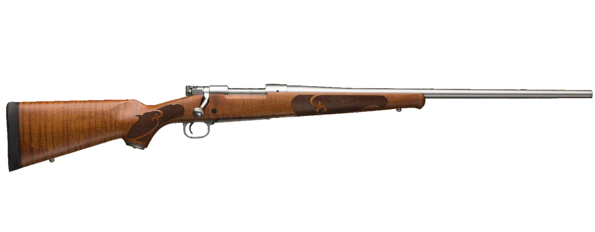Winchester Model 70 Featherweight Stainless/Maple 7mm-08 Rem Rifle - Dark Maple