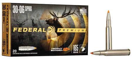Federal .30-06 Springfield P3006TT2 Premium Trophy Bonded Tip 165 Grain
